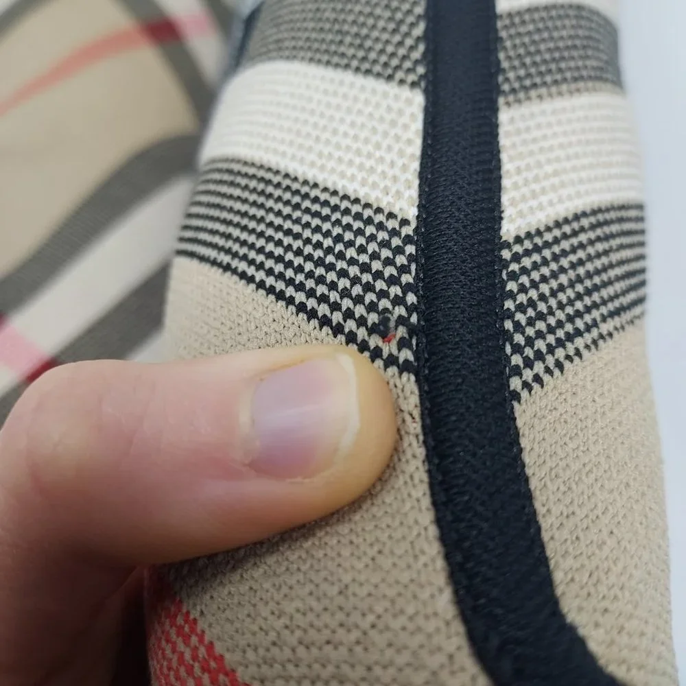 Burberry Dolman Checked Stretch-Cotton Boots - Picture 5 of 10